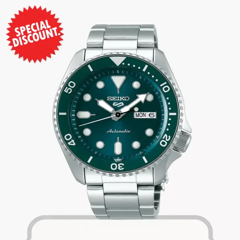 Seiko 5 Sports Green Dial Men's Watch- SRPD61K1