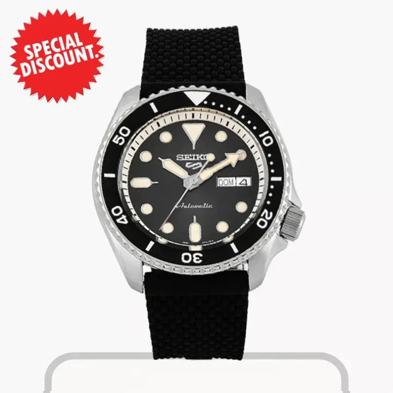 Seiko 5 Men's  Sports SKX Black Dial Watch- SRPD73k2