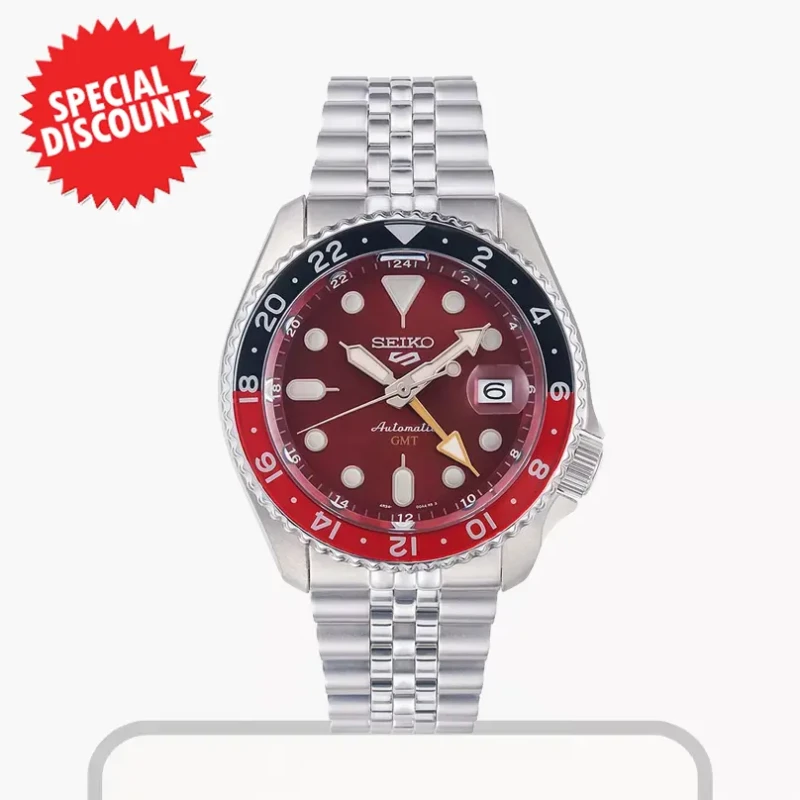 Seiko 5 Sports GMT Red Passion Limited Edition Men’s Watch- SSK031K1