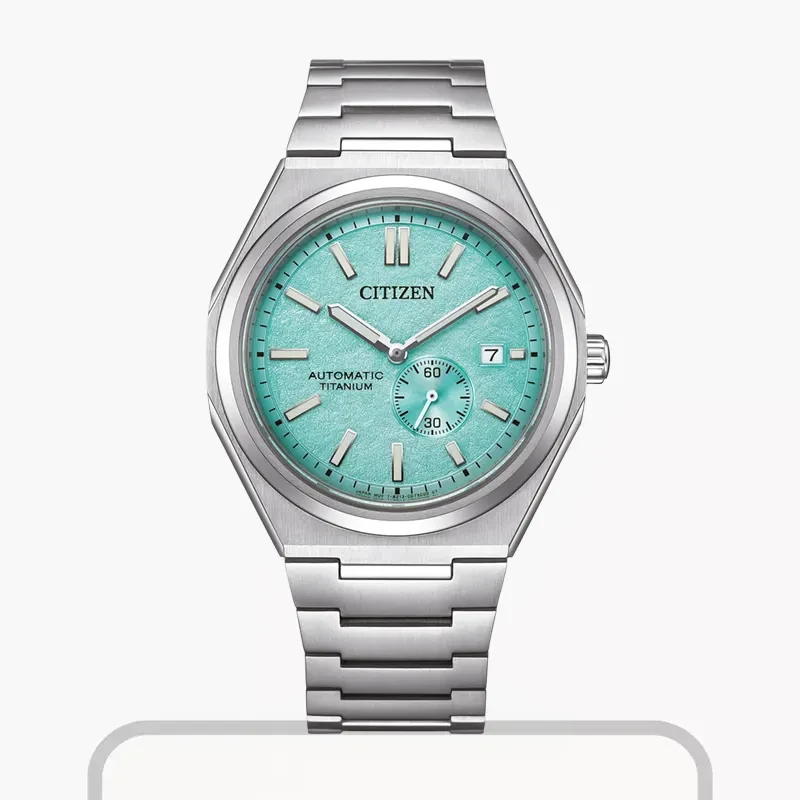 Citizen Zenshin Super Tiffany Blue Dial Men's Watch- NJ0180-80M