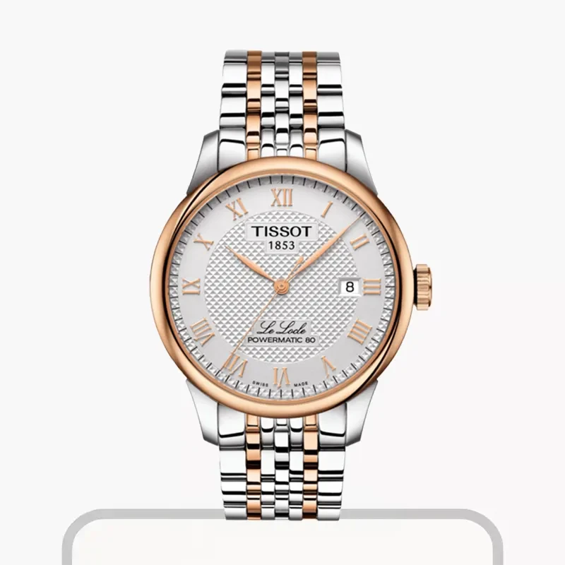 Tissot Le Locle Powermatic 80 Two-tone Men's Watch- T006.407.22.033.00