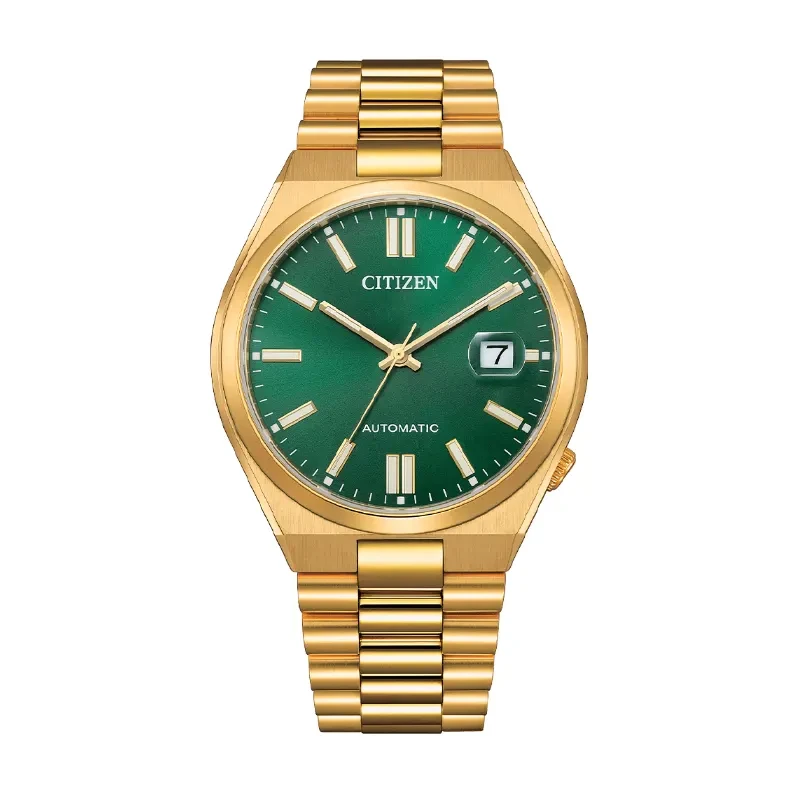 Citizen Tsuyosa Green Dial Automatic Gold-tone Men's Watch- NJ0152-51X