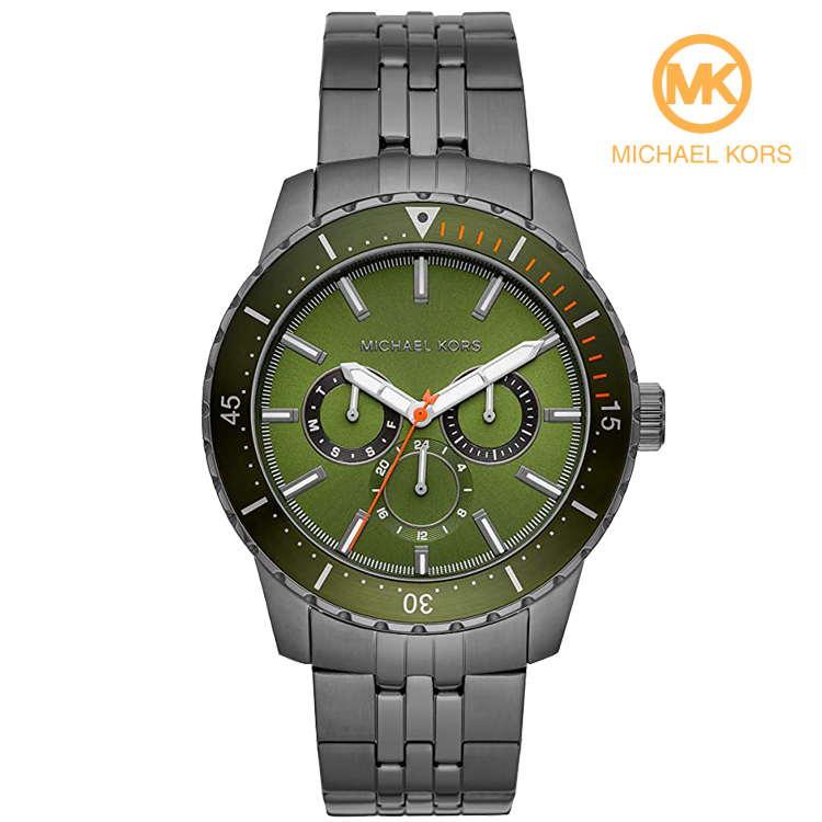 Michael Kors Brecken Chronograph Grey Dial Men's Watch MK8465 –  showtimewatches.com