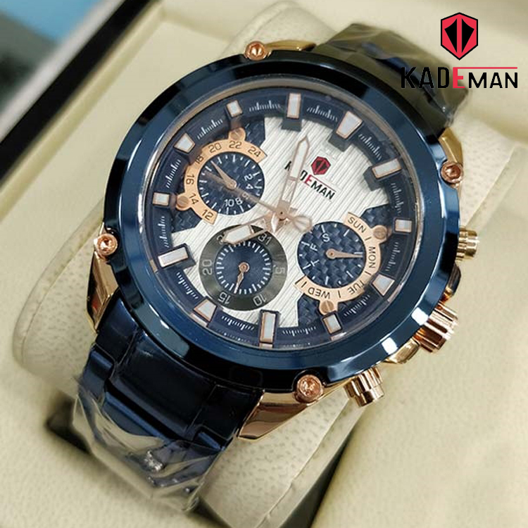KADEMAN K9049 Men Fashion Stainless Steel Alarm Clock Luminous Display  Waterproof Watch Dual Display Digital Watch | Montre numérique, Montre,  Montre bracelet