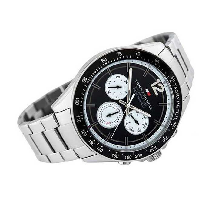 Tommy Hilfiger Luke Multi-Function Silver White Dial Steel Men's Watch –  Watches of America
